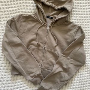 Brandy Melville cropped Crystal hoodie. Brand new, never worn, without tags.